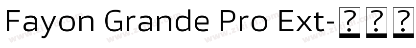 Fayon Grande Pro Ext字体转换